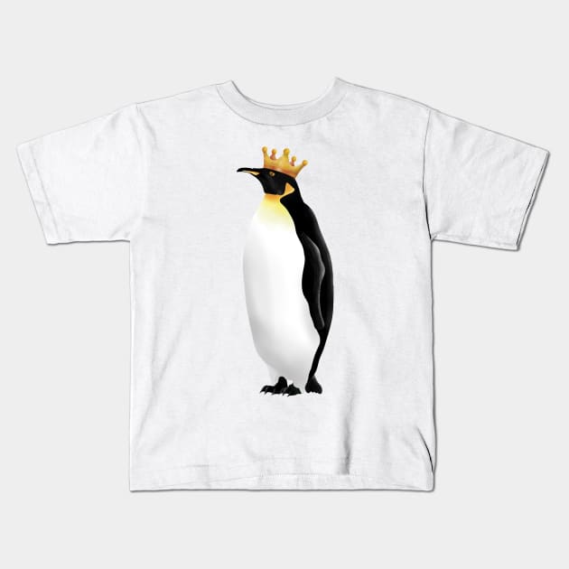 King penguin Kids T-Shirt by mailboxdisco